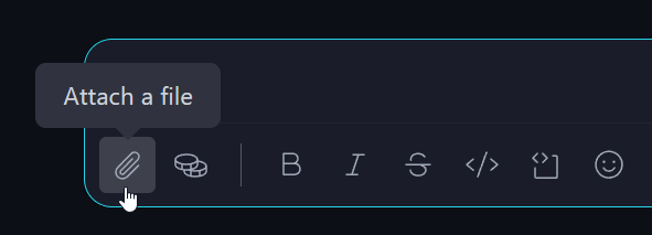 Sharing Files and Media 🗃️ Open a chat and click the 'Attach a file' �� button:.